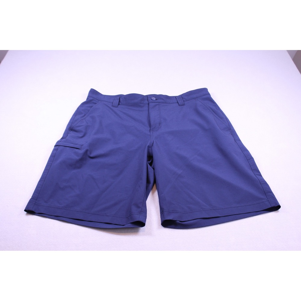 Columbia Mens Navy Blue Performance Hiking Fishing Shorts Size 34W 10L